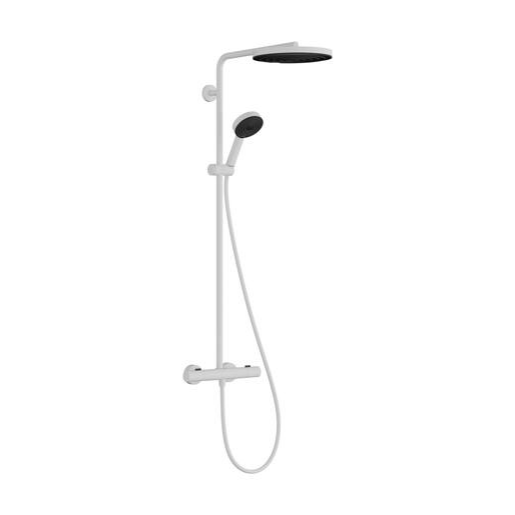 Hansgrohe Pulsify S Puro sprchový systém s termostatickou baterií bílá matná 24 237 700 Hansgrohe