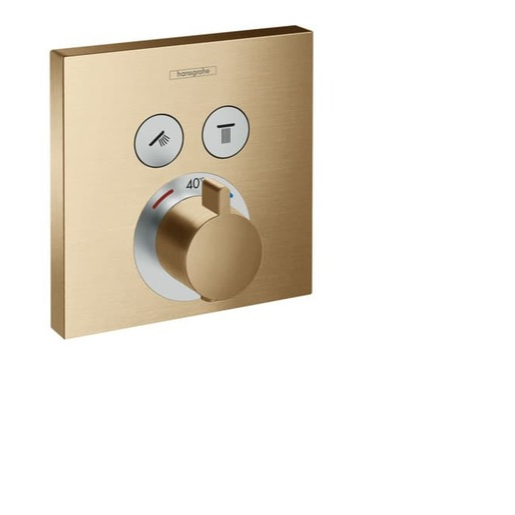 Hansgrohe ShowerSelect sprchová a vanová baterie bez podomítkového tělesa kartáčovaný bronz 15 763 140 Hansgrohe