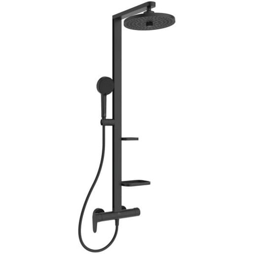 Ideal Standard Alu+ sprchový systém s poličkou silk black BD584XG Ideal Standard