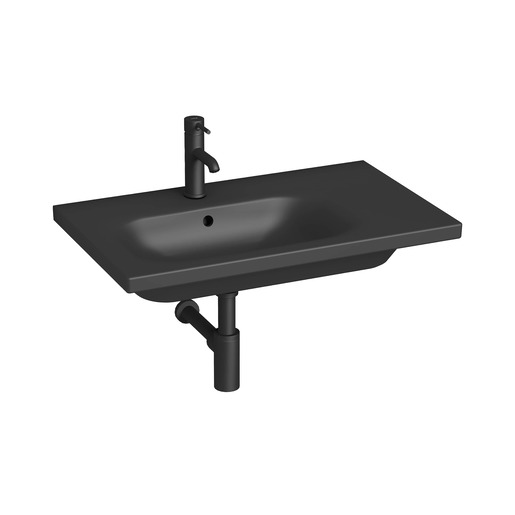 Jika MIo-N umyvadlo 75x45 cm černá mat otvor pro baterii vlevo H8117107161041 Jika