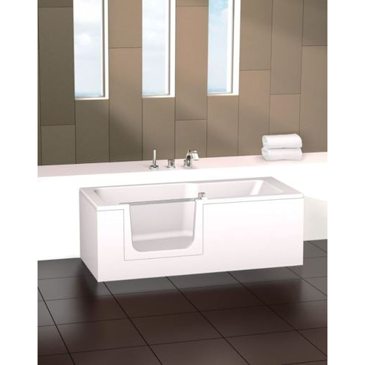 Juwel Duett vana s dvířky 160x75 cm akrylát levá SIKOVAND160L Juwel