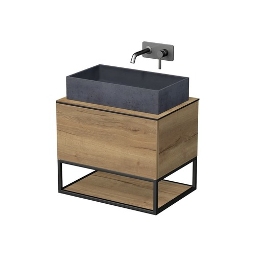 Koupelnová skříňka pod umyvadlo Naturel Oxo 70x50 cm dub halifax OXO701ZKD Naturel