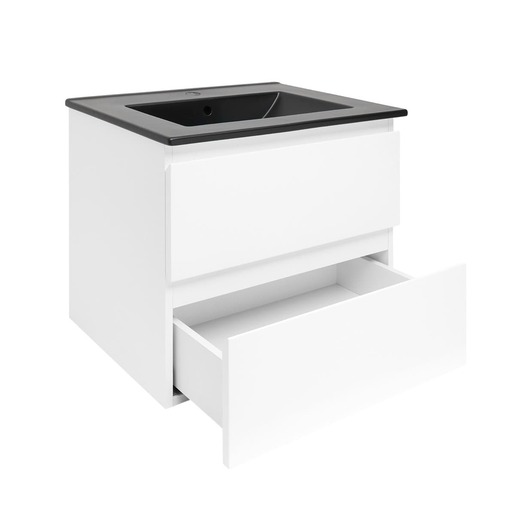 Koupelnová skříňka s umyvadlem SAT B-Way 59x50x45 cm bílá lesk BWAY260WU4B SAT
