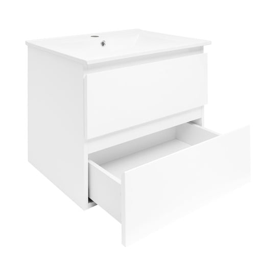 Koupelnová skříňka s umyvadlem SAT B-Way 59x50x45 cm bílá lesklá BWAY260WU4BI SAT