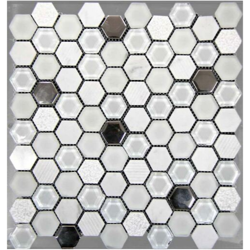 Mosavit Hexagono mozaika blanco 30x30 cm mat / lesk HEXABL Mosavit