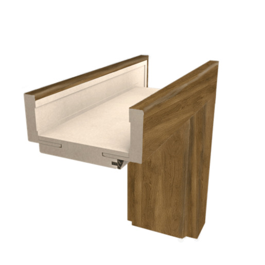Obložková zárubeň Naturel 80 cm pro tloušťku stěny 24-26 cm pravá O9DPL80P Naturel