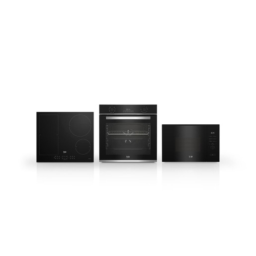 Set spotřebičů Beko BBIM13300X+ HII64200FMT+MW BMGB20212B Beko