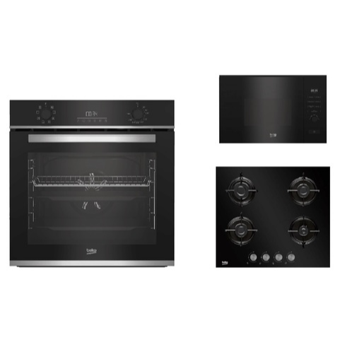 Set spotřebičů Beko BBIM13300X + HILG64220S + BMGB20212B Beko