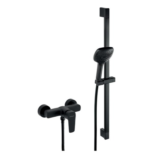 Sprchová baterie Novaservis Metalia 58 se sprchovým setem 150 mm černá matná 58061KIT
