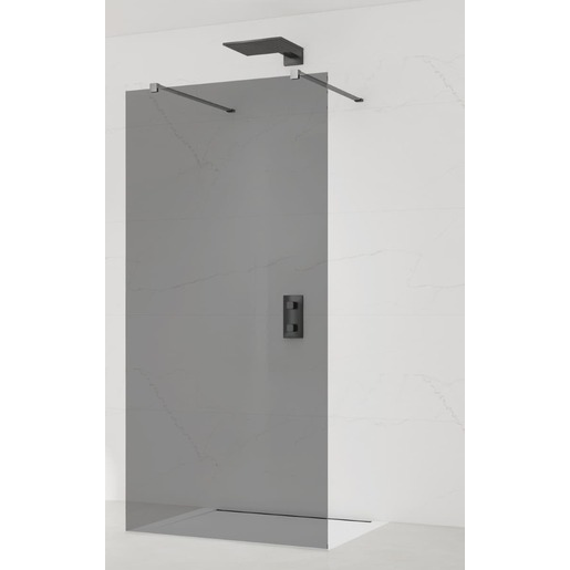 Sprchová zástěna Walk-in 90 cm SAT v barvě profilu Gun metal SATBWI90KSZAVGM SAT