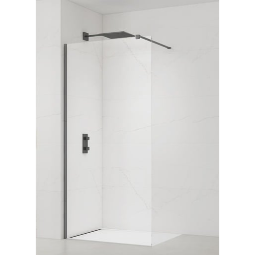 Sprchová zástěna Walk-in 90 cm SAT v barvě profilu PVD Gun metal SATBWI90PRGM SAT