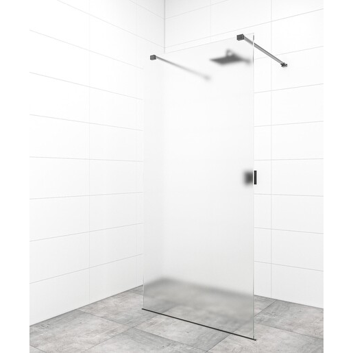 Sprchová zástěna Walk-in 90 cm SAT v barvě profilu černá SATBWI90MSZAVC SAT