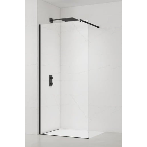Sprchová zástěna Walk-in 95 cm SAT černá SATBWI95PRC SAT
