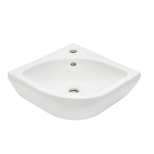VitrA Integra rohové umývátko 56x40 cm otvor pro baterii uprostřed 7336-003-0999 VitrA