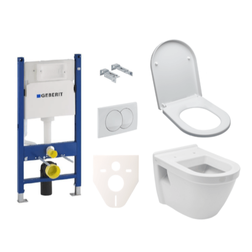Závěsný set WC VitrA Integra vč. sedátka + modul Geberit Duofix s tlačítkem Delta 20 bílé SIKOGES5V0 VitrA