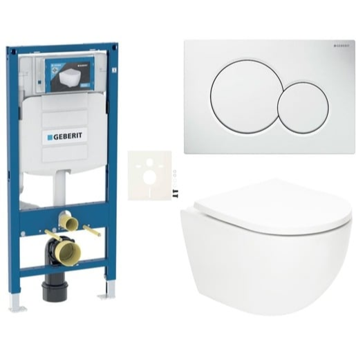 Závěsný wc set do lehkých stěn / předstěnová SAT Fusion SIKOGSTORFUS01