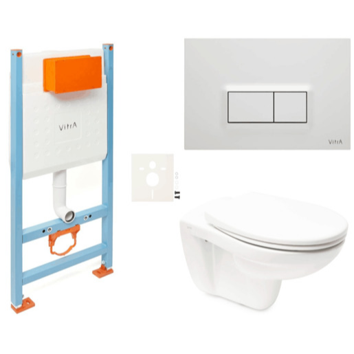 Závěsný wc set do lehkých stěn / předstěnová VitrA Normus SIKOVSNOR54600 SAT