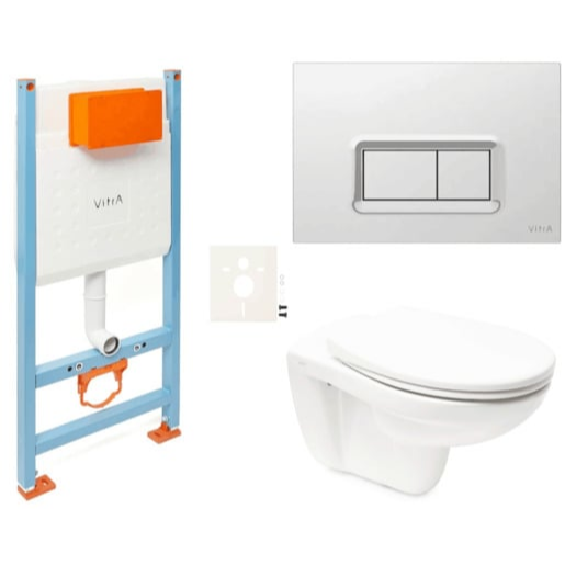 Závěsný wc set do lehkých stěn / předstěnová VitrA Normus SIKOVSNOR54680 SAT
