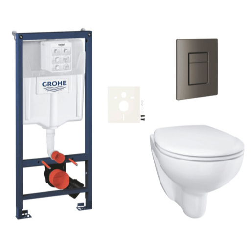 Závěsný wc set do lehkých stěn / předstěnová montáž GROHE Bau Ceramic SIKOGRSBAUSCAL0 Grohe