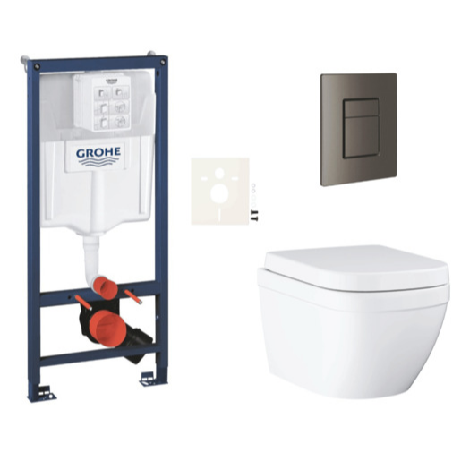 Závěsný wc set do lehkých stěn / předstěnová montáž GROHE Euro Ceramic SIKOGRSEUSCAL0 Grohe