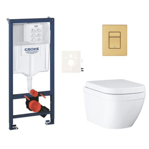 Závěsný wc set do lehkých stěn / předstěnová montáž GROHE Euro Ceramic SIKOGRSEUSCGN0 Grohe