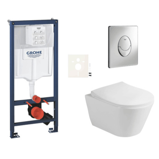 Závěsný wc set do lehkých stěn / předstěnová montáž Glacera Ava SIKOGRSAVASA Grohe