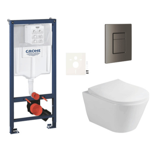 Závěsný wc set do lehkých stěn / předstěnová montáž Glacera Ava SIKOGRSAVASCAL0 Grohe