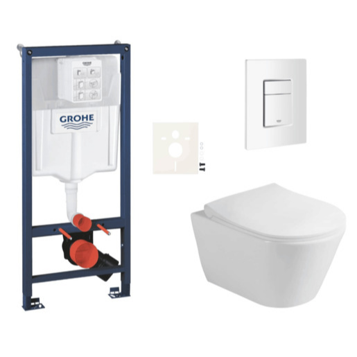 Závěsný wc set do lehkých stěn / předstěnová montáž Glacera Ava SIKOGRSAVASCSH0 Grohe