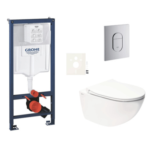 Závěsný wc set do lehkých stěn / předstěnová montáž Swiss Aqua Technologies Infinitio SIKOGRSIN11A Grohe