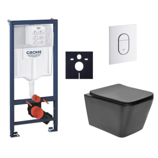 Závěsný wc set do lehkých stěn / předstěnová montáž Swiss Aqua Technologies Infinitio SIKOGRSIN12BASH0 Grohe