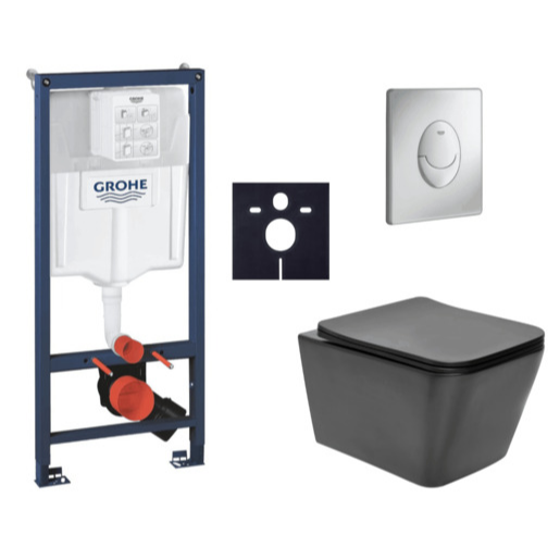 Závěsný wc set do lehkých stěn / předstěnová montáž Swiss Aqua Technologies Infinitio SIKOGRSIN12BSAP00 Grohe
