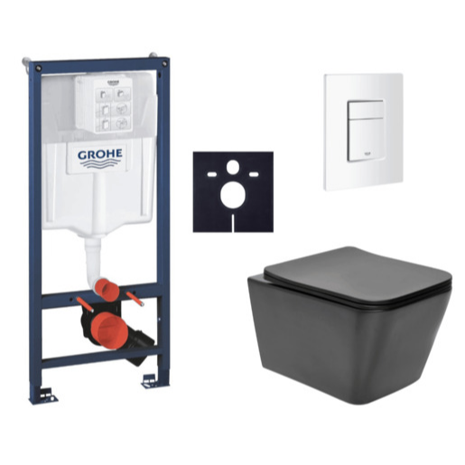 Závěsný wc set do lehkých stěn / předstěnová montáž Swiss Aqua Technologies Infinitio SIKOGRSIN12BSCSH0 Grohe