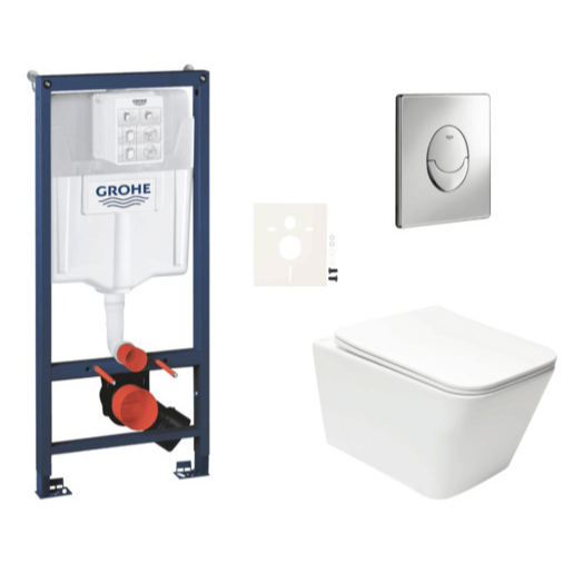Závěsný wc set do lehkých stěn / předstěnová montáž Swiss Aqua Technologies Infinitio SIKOGRSIN12SA Grohe