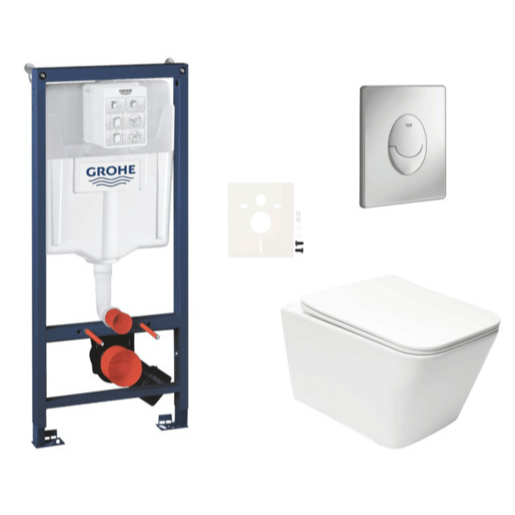 Závěsný wc set do lehkých stěn / předstěnová montáž Swiss Aqua Technologies Infinitio SIKOGRSIN12SAP00 Grohe