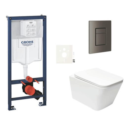 Závěsný wc set do lehkých stěn / předstěnová montáž Swiss Aqua Technologies Infinitio SIKOGRSIN12SCAL0 Grohe