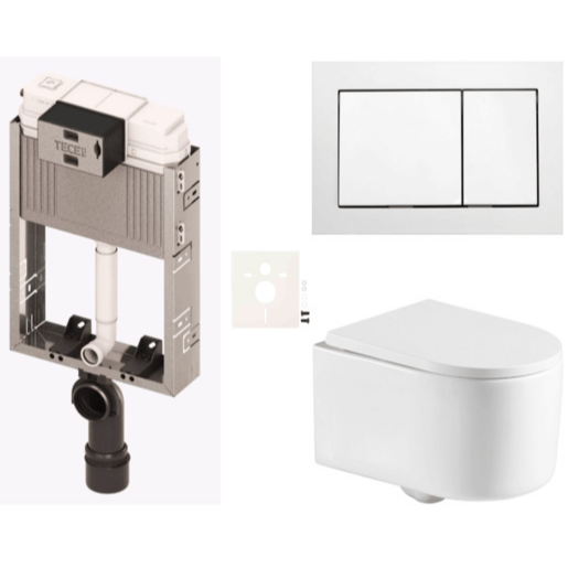 Závěsný wc set k zazdění SAT SIKOTZTOR72B SAT