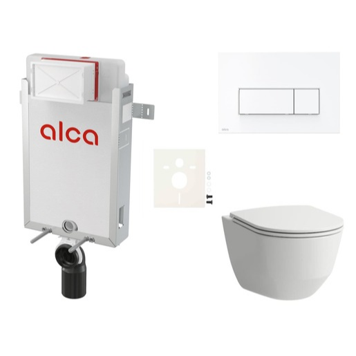 Cenově zvýhodněný závěsný WC set Alca k zazdění + WC Laufen SIKOAL7 Laufen