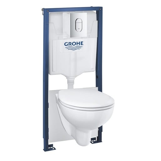 Cenově zvýhodněný závěsný WC set GROHE do lehkých stěn / předstěnová montáž+ WC GROHE Bau Ceramic G394180001 Grohe