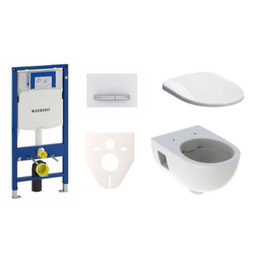 Cenově zvýhodněný závěsný WC set Geberit do lehkých stěn / předstěnová montáž+ WC Geberit Selnova SIKOGES3S8 Geberit