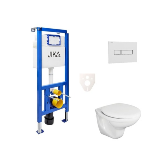 Cenově zvýhodněný závěsný WC set Jika do lehkých stěn / předstěnová montáž+ WC Fayans Neo SIKOJSJ1 Fayans