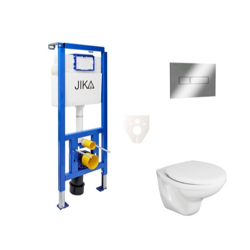 Cenově zvýhodněný závěsný WC set Jika do lehkých stěn / předstěnová montáž+ WC Fayans Neo SIKOJSJ2 Fayans
