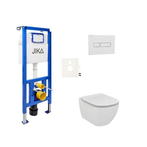 Cenově zvýhodněný závěsný WC set Jika do lehkých stěn / předstěnová montáž+ WC Ideal Standard Tesi SIKOJSTES1 Jika