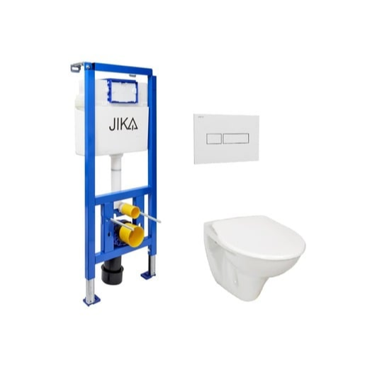 Cenově zvýhodněný závěsný WC set Jika do lehkých stěn / předstěnová montáž+ WC Jika Nila KMPLJIKAS Jika