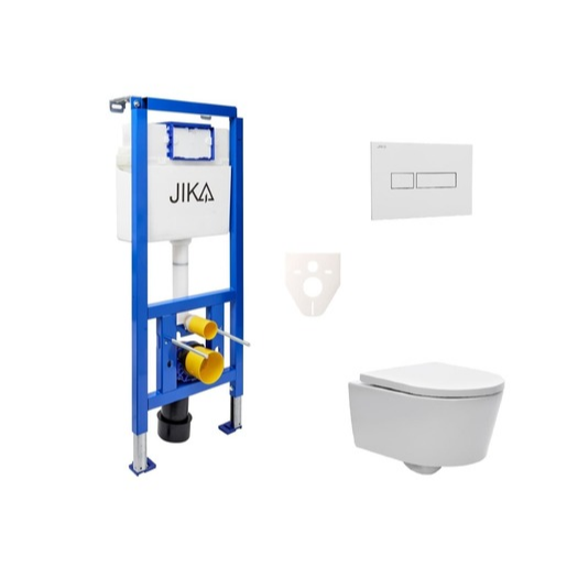 Cenově zvýhodněný závěsný WC set Jika do lehkých stěn / předstěnová montáž+ WC SAT Brevis SIKOJSW1 SAT