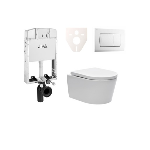 Cenově zvýhodněný závěsný WC set Jika k zazdění + WC SAT Brevis SIKOJW1 SAT