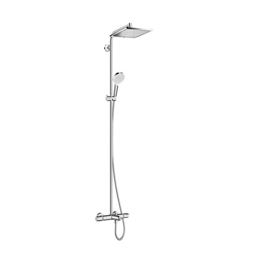 Hansgrohe Crometta E sprchový systém na stěnu s termostatickou baterií chrom 27 298 000 Hansgrohe