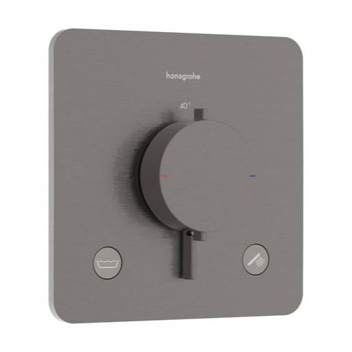 Hansgrohe Ecostat Comfort Q sprchová a vanová baterie bez podomítkového tělesa kartáčovaný černý chrom 33 717 340 Hansgrohe