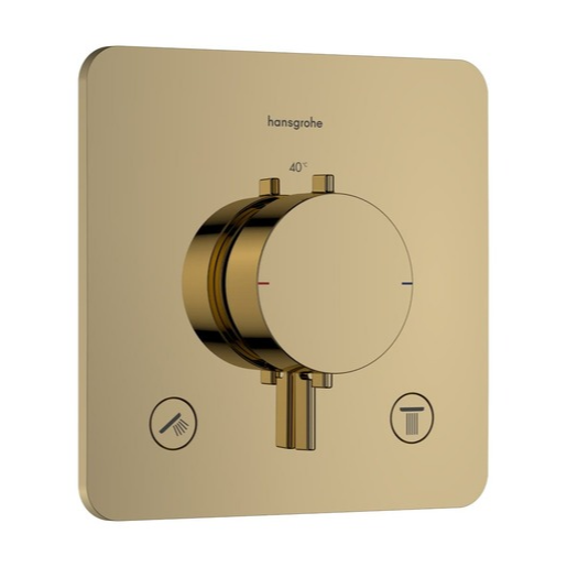Hansgrohe Ecostat Comfort Q sprchová a vanová baterie bez podomítkového tělesa leštěný vzhled zlata 33 713 990 Hansgrohe