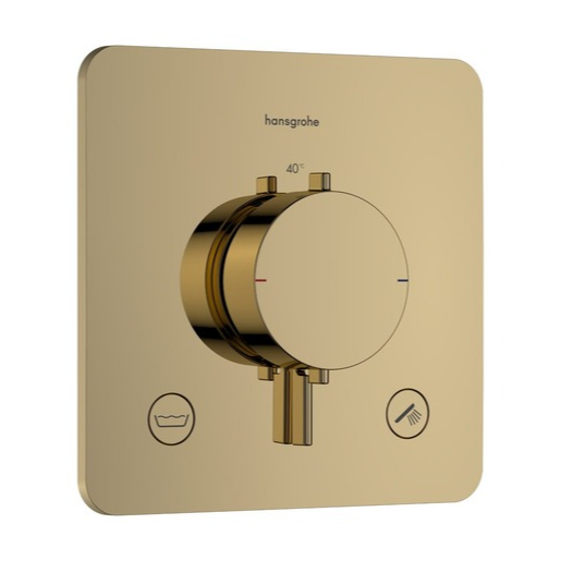 Hansgrohe Ecostat Comfort Q sprchová a vanová baterie bez podomítkového tělesa leštěný vzhled zlata 33 717 990 Hansgrohe