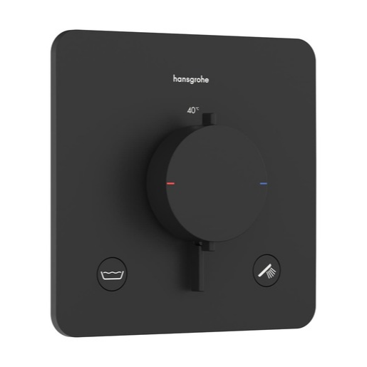 Hansgrohe Ecostat Comfort Q sprchová a vanová baterie bez podomítkového tělesa matná černá 33 717 670 Hansgrohe